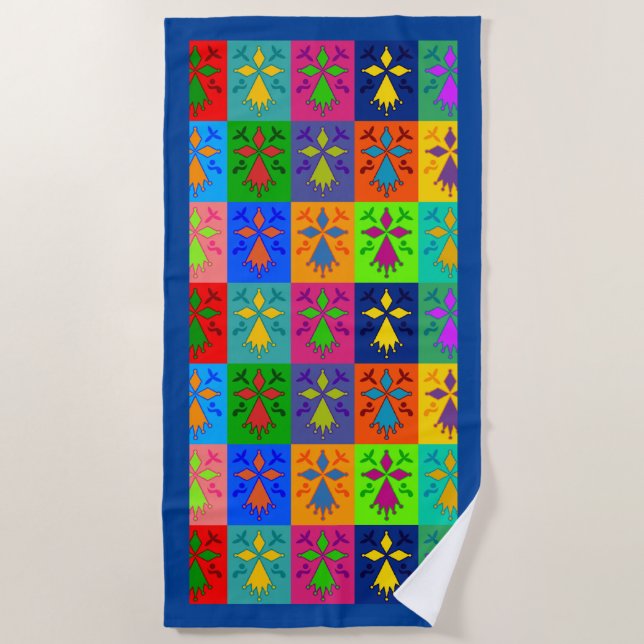 Serviette De Plage Hermine Pop (Devant)