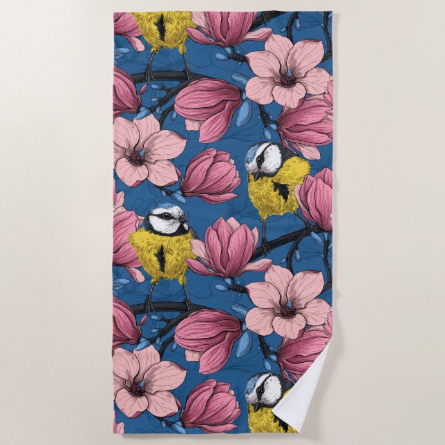 Serviette De Plage Heure du printemps (Devant)