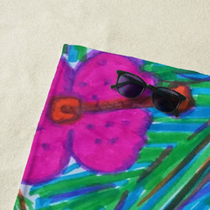 Serviette De Plage Hibiscus Hawaii Dreams Imprimer