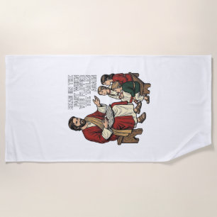 Serviette De Plage Histoire drôle de la Bible Vintage Professeur reli