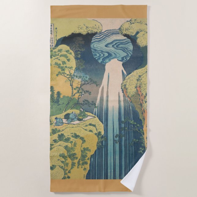 Serviette De Plage Hokusai Amida Cascade Japon (Devant)