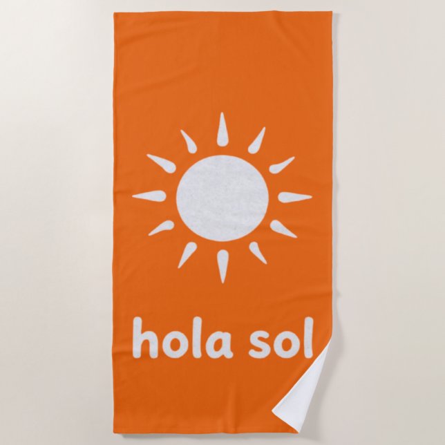 Serviette De Plage Hola Sol (Devant)