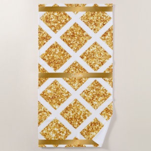 Serviette De Plage Honeypeb Gold Parties scintillant Boho Collection