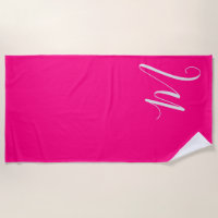 Hot Pink - vous chic monogramme