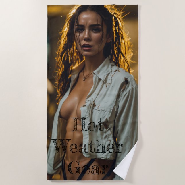 Serviette De Plage Hot Weather Gear Beach Towel (Devant)