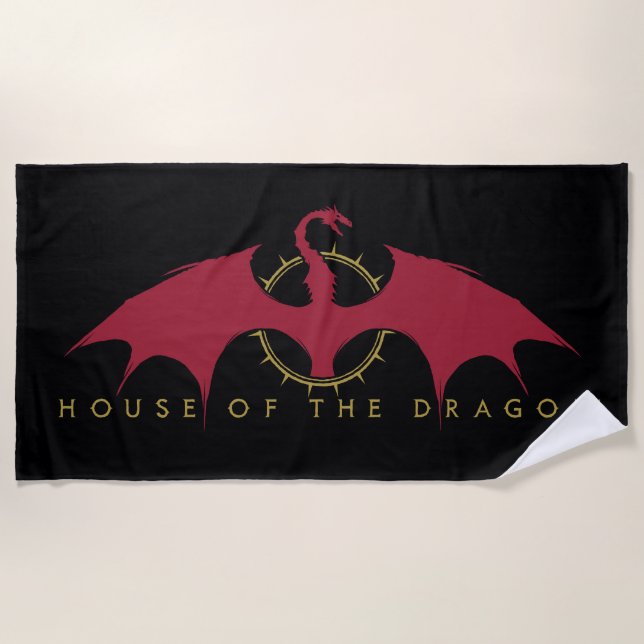 Serviette De Plage HOUSE OF THE DRAGON | Red Dragon Graphic (Devant)