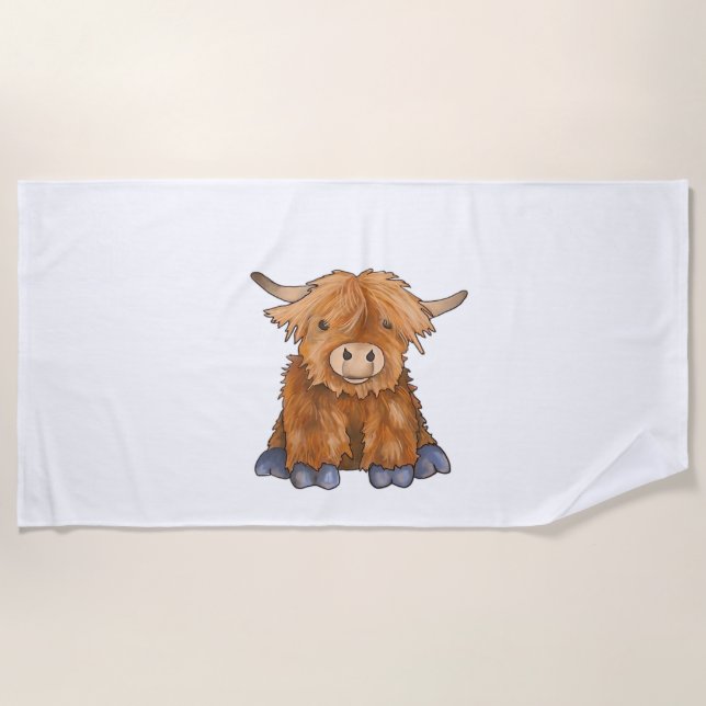 Serviette De Plage Huggy Harry - Partie de ma série Fluffy Friends Cl (Devant)