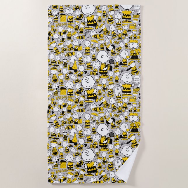 Serviette De Plage I Am Charlie Brown Pattern (Devant)