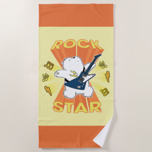Serviette De Plage Ice Bear - Rock Star