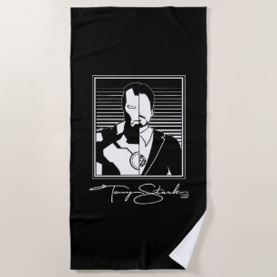 Serviette De Plage Icône de signature Iron Man Tony Stark