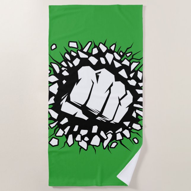Serviette De Plage Icône Hulk (Devant)