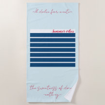 Serviette de plage "Il Dolce Far Niente"