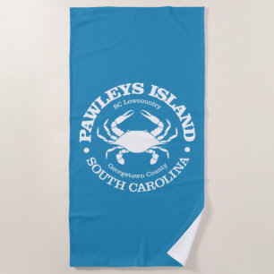 Serviette De Plage Île Pawleys (crabe)