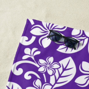 SERVIETTE DE PLAGE ÎLE PLUMERIA (PURPLE)