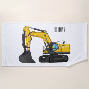 Serviette De Plage Illustration de la pelle Crawler