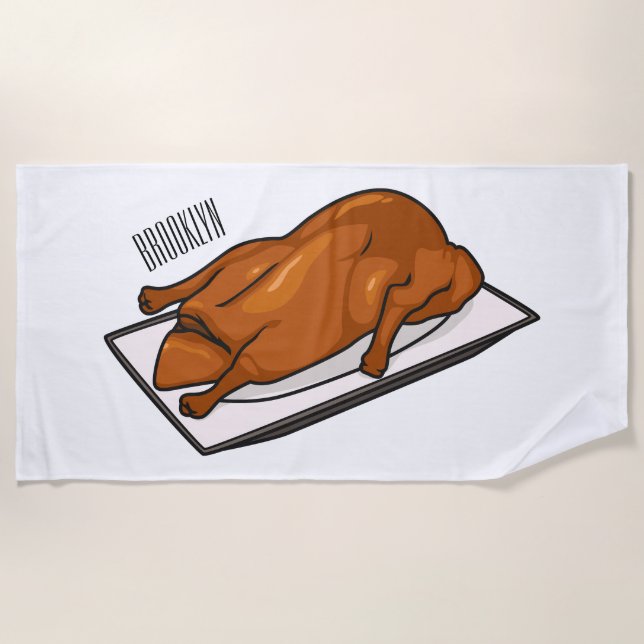 Serviette De Plage Illustration de Peking duck (Devant)
