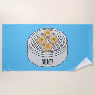 Serviette De Plage Illustration de Shumai dim sum