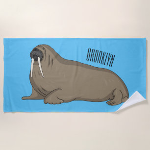 Serviette De Plage Illustration de Walrus