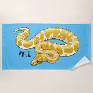 Serviette De Plage Illustration du serpent python birman