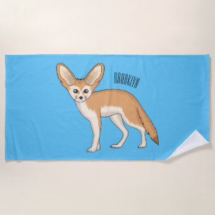 Serviette De Plage Illustration Fennec fox