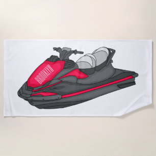 Serviette De Plage Illustration Jet ski