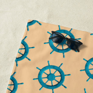 Serviette De Plage Image de photo de volant de direction de bateau al