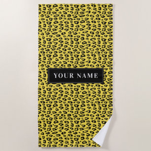 Serviette De Plage Impression d'animal sauvage personnalisée motif lé