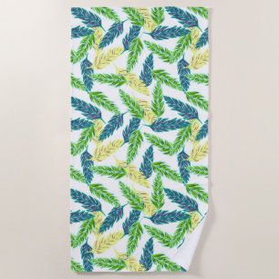 Serviette de plage - Impression de palmiers tropic