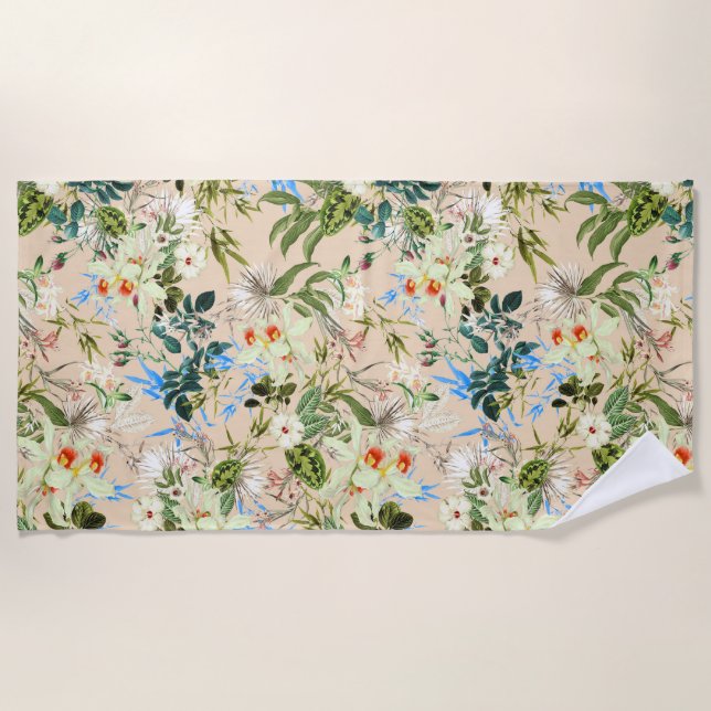 Serviette De Plage Impression hawaïenne (Devant)