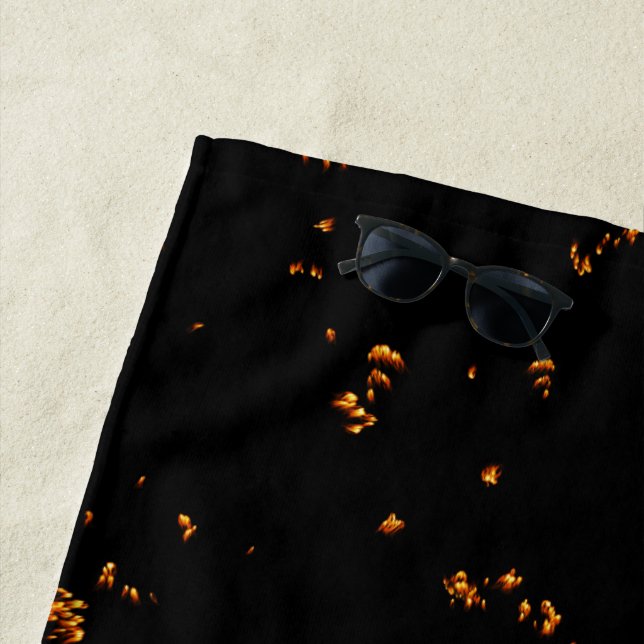 Serviette De Plage Incendies Incendies superposer votre photo Brûlure (En situation)