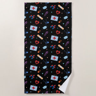 Serviette De Plage Infirmière de la RN Étudiante en soins infirmiers