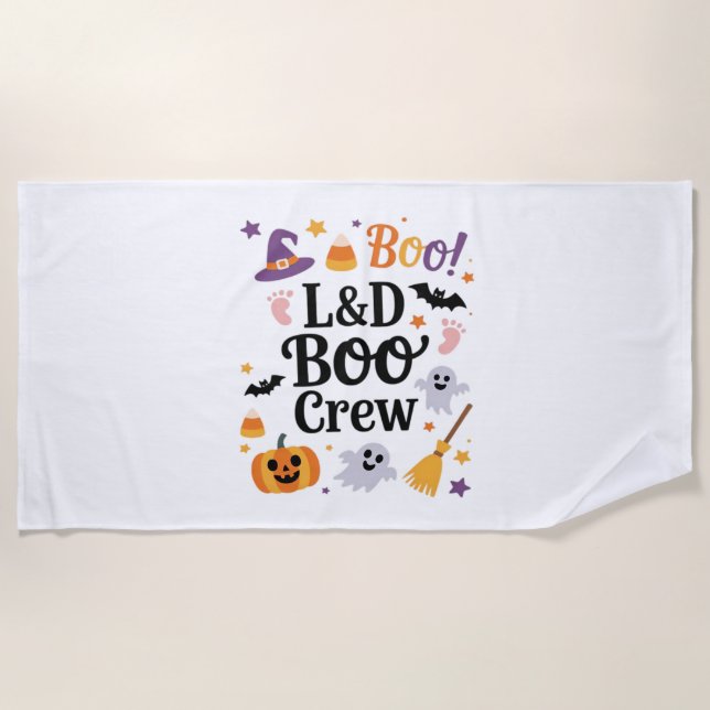 Serviette De Plage Infirmière du travail et de la prestation Hallowee (Devant)