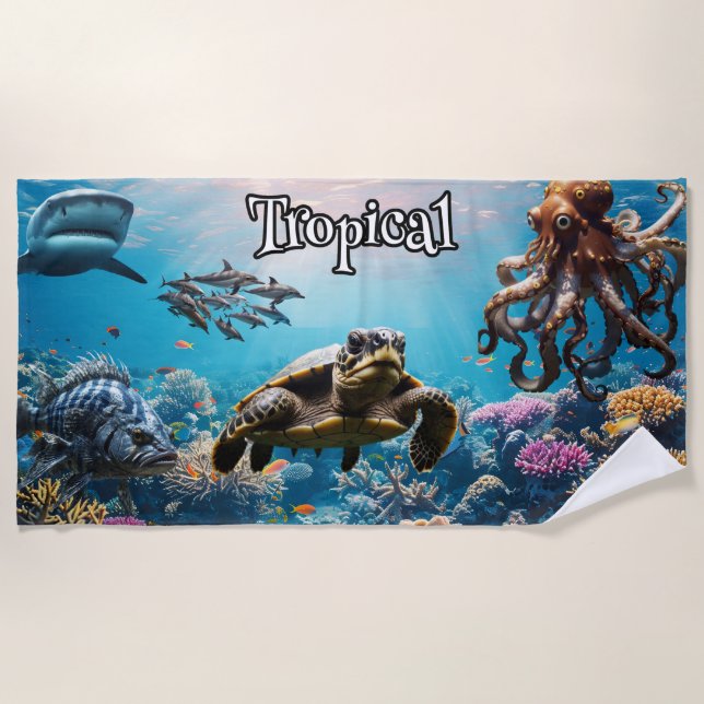 Serviette De Plage Inhabiting The Tropics (Devant)