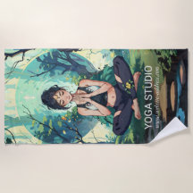 Instructeur de méditation de Yoga Fitness Forêt Na