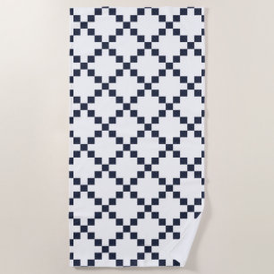Serviette de plage irlandaise bleue de motif