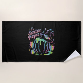 Serviette De Plage It's Showtime Pumpkin Hat Pumpkin