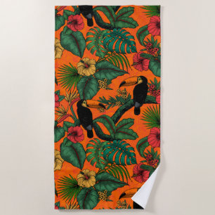 Serviette De Plage Jardin toucan