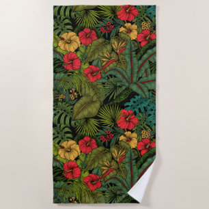 Serviette De Plage Jardin tropical