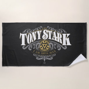 Serviette De Plage Je suis Tony Stark, je suis Iron Man Graphique Orn