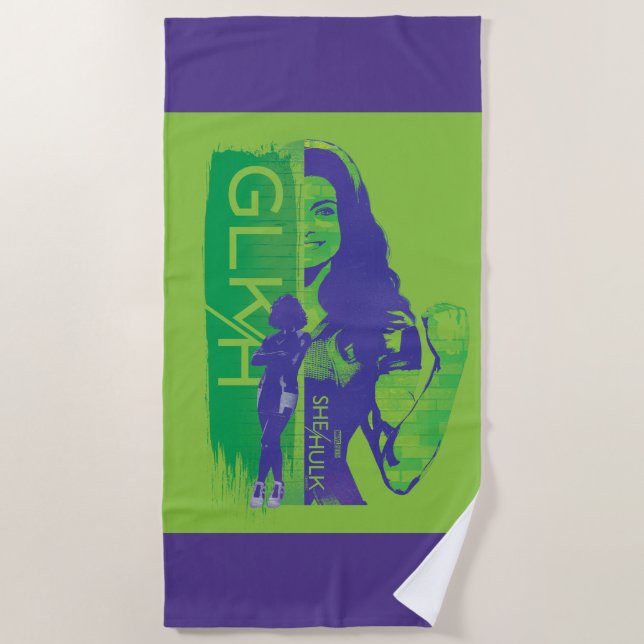 Serviette De Plage Jennifer Walters She-Hulk GLKH Graphic (Devant)