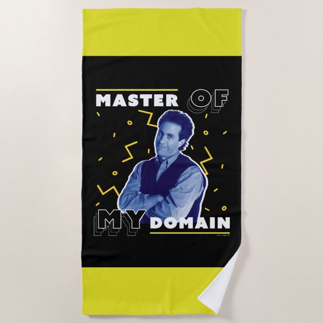Serviette De Plage Jerry Seinfeld | Master of My Domain (Devant)