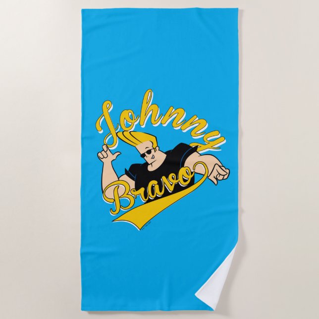 Serviette De Plage Johnny Bravo Athletic Graphic (Devant)