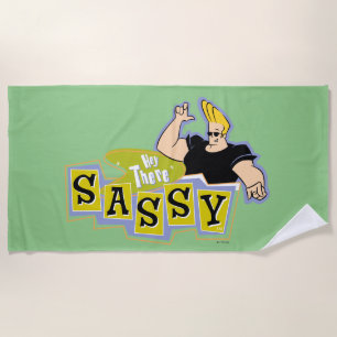 Serviette De Plage Johnny Bravo - Hey There Sassy
