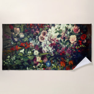 Serviette De Plage Joli bouquet de fleurs dans un vase