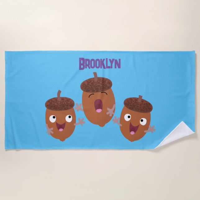 Serviette De Plage Jolies chansons chantent des chansons pour les enf (Devant)