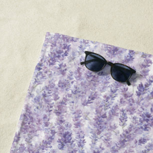 Serviette De Plage Jolies Fleurs Lavande Enterrement de Vie de Jeune 