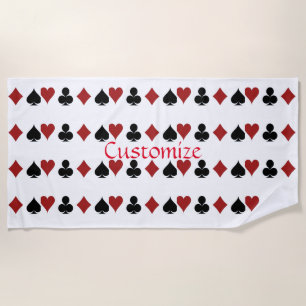 Serviette De Plage Jouer des combinaisons de carte Thunder_Cove