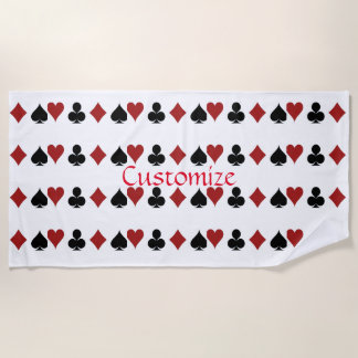 Serviette De Plage Jouer des combinaisons de carte Thunder_Cove