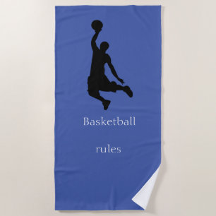 Serviette De Plage Joueur de basket-ball