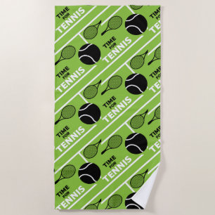 Serviette De Plage Joueurs De Tennis De Pelouse